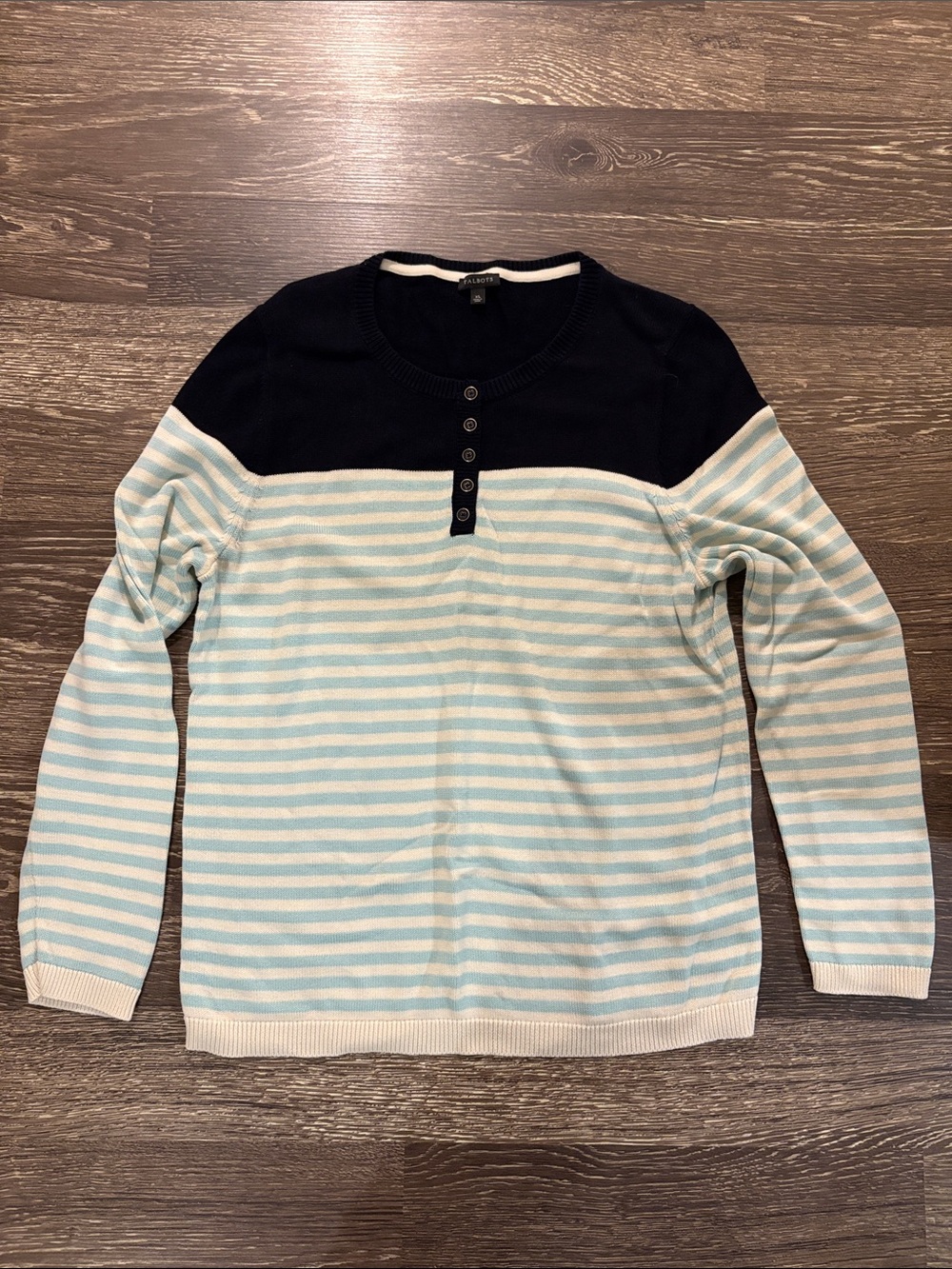 Blue striped sweater